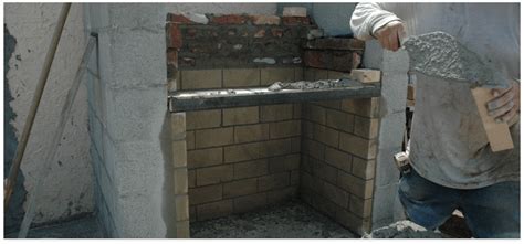 metal firebox in masonry